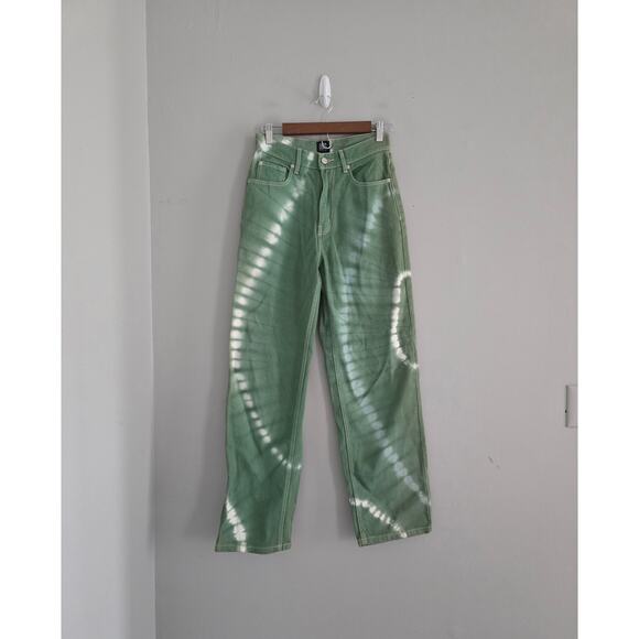 Urban Outfitters BDG Green Tiedye Jeans Size 26 - Picture 2 of 4
